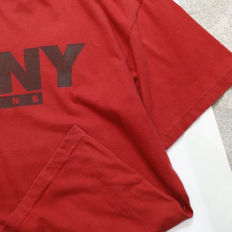 90’s DKNY Logo printed T-shirts #RED