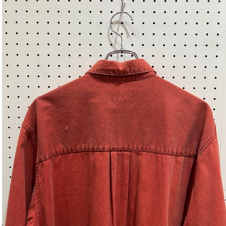 80-90’s Banana Republic L/S cotton shirts #RED
