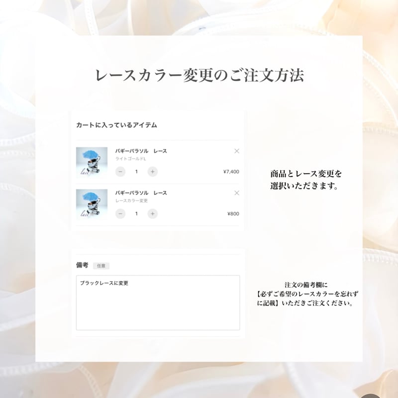 バギーパラソル レース | ANGE