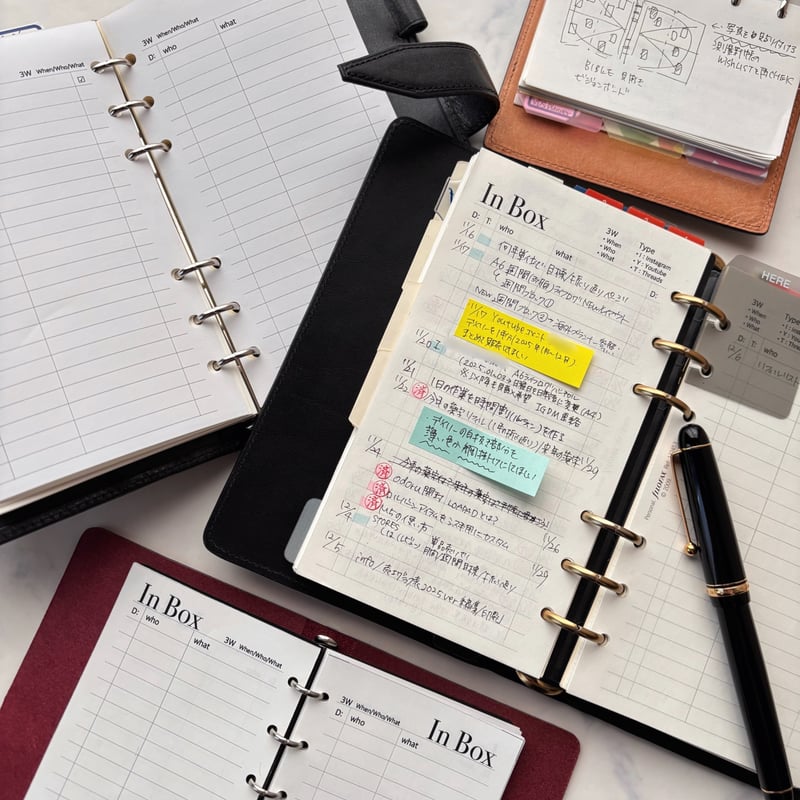 リフィル印刷】ナローサイズ InBoxリフィル | with my Planner