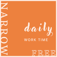 【リフィル印刷】Narrow/FREE★daily①WORK TIME
