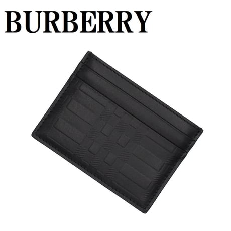 バーバリー BURBERRY 8064466 A1189 カードケース カードホルダー パスケース レザー メンズ レディース ブラック