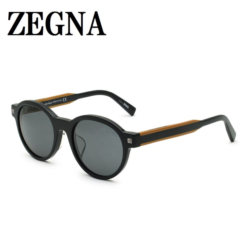 ゼニア Zegna Mediterranean 定価57,750円 ゼニア サングラス ZEGNA EZ0100-F/S 01A 52 Ermenegildo Zegna