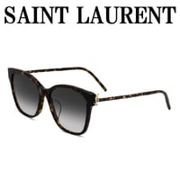 サンローラン SAINT LAURENT SLM48SK 004 サングラス アジアンフィット UVカット 紫外線カット メンズ レディース グレー ハバナ
