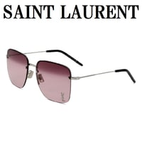 サンローラン SAINT LAURENT SL312M 011 サングラス ノーズパット UVカット 紫外線カット メンズ レディース パープル シルバー ブラック