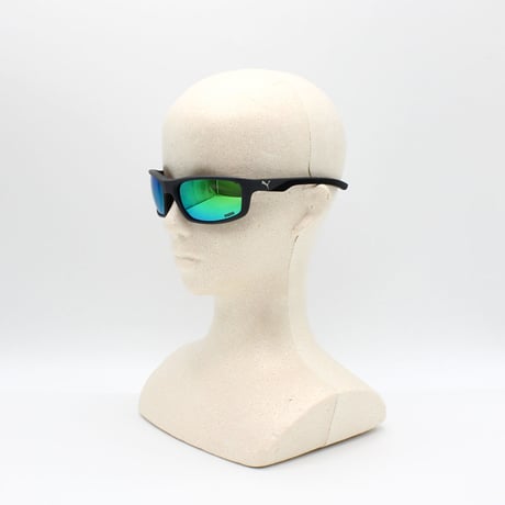 プーマ PUMA PU0480S 003 サングラス グローバルフィット メガネ 眼鏡 UVカット 紫外線カット メンズ レディース ミラー グリーン グレー