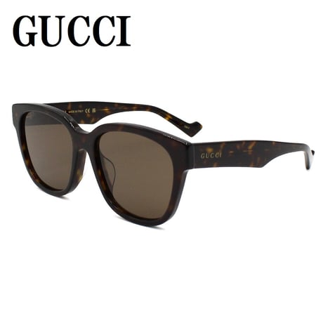 グッチ GUCCI GG1430SK 002 サングラス アジアンフィット UVカット 紫外線カット メンズ レディース ブラウン ハバナ