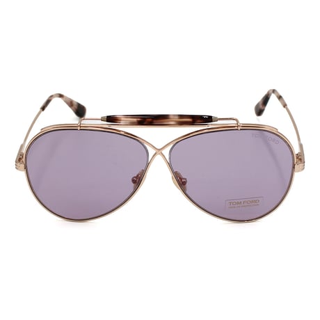 トムフォード TOM FORD TF0818 28Z 60 サングラス ノーズパット メガネ 眼鏡 UVカット 紫外線カット メンズ レディース パープル ローズゴールド