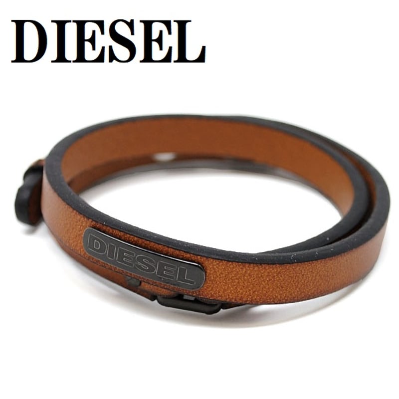 ディーゼル DIESEL DX0984040 ブレスレット レザー 2重巻き アクセサリー ブ...