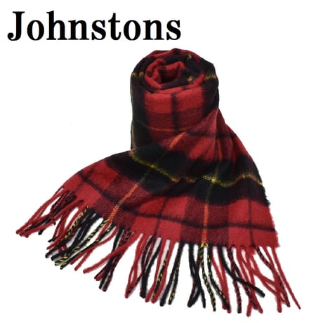 ジョンストンズ Johnstons WA000016 KU0099 WA16 ストール カシミア マフラー スカーフ 小判 タータンチェック レディース メンズ Wallace ウォーレス