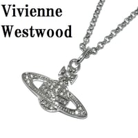 ヴィヴィアン ウエストウッド Vivienne Westwood 63020086 02P116 ミニ バス レリーフ ネックレス ペンダント レディース プラチナ クリスタル