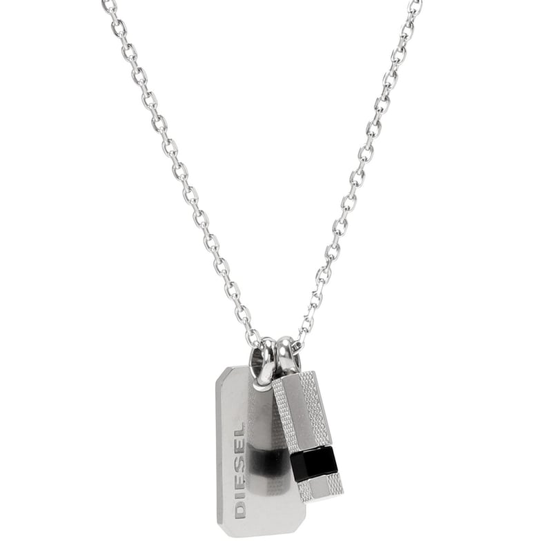 DIESEL ディーゼル DX1156040 ネックレス ロゴ プレート ボルト