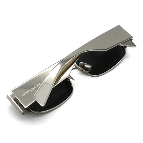 サンローラン SAINT LAURENT SL738 001 サングラス ノーズパット UVカット 紫外線カット メンズ レディース グレー シルバー