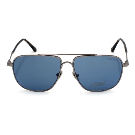 トムフォード TOM FORD TF0815 14V 58 サングラス ノーズパット メガネ 眼鏡 UVカット 紫外線カット メンズ レディース ブルー シルバー
