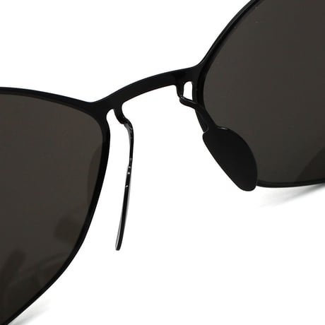 バレンシアガ BALENCIAGA BB0350S 001 サングラス ノーズパット UVカット 紫外線カット メンズ レディース グレー ブラック