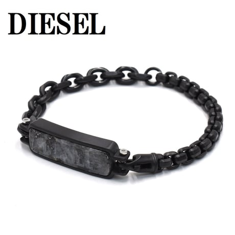 ディーゼル DIESEL DX1326001 ブレスレット アクセサリー ブレス 腕輪 おしゃれ メンズ レディース ブラック