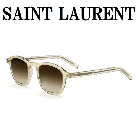 サンローラン SAINT LAURENT SL549 SLIM 007 サングラス グローバルフィット UVカット 紫外線カット メンズ レディース ブラウン イエロー クリア