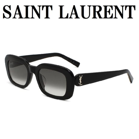 サンローラン SAINT LAURENT SLM130F 002 サングラス アジアンフィット UVカット 紫外線カット メンズ レディース グレー ブラック