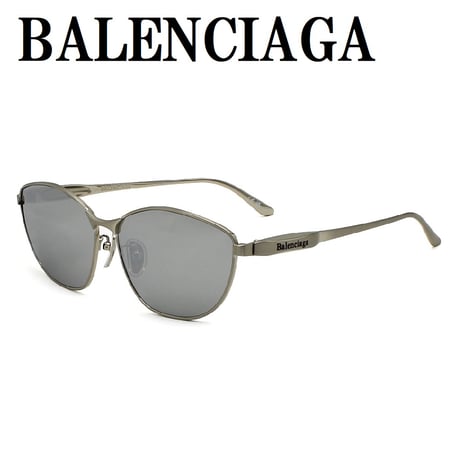 バレンシアガ BALENCIAGA BB0358SK 002 サングラス アジアンフィット UVカット 紫外線カット メンズ レディース ミラー シルバー