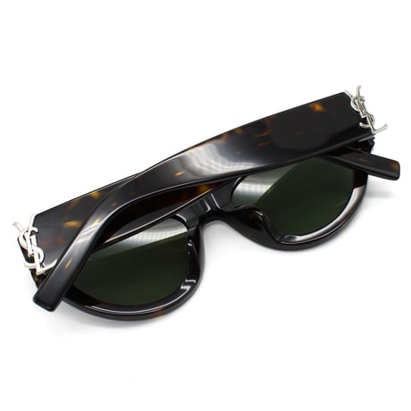 サンローラン SAINT LAURENT SLM94F 005 サングラス アジアンフィット UVカット 紫外線カット メンズ レディース グリーン ハバナ