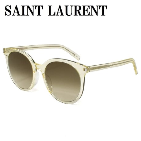 日本正規品 サンローラン SAINT LAURENT SL 566/K SLIM 004 サングラス アジアンフィット UVカット 紫外線カット メンズ レディース ブラウン イエロークリア