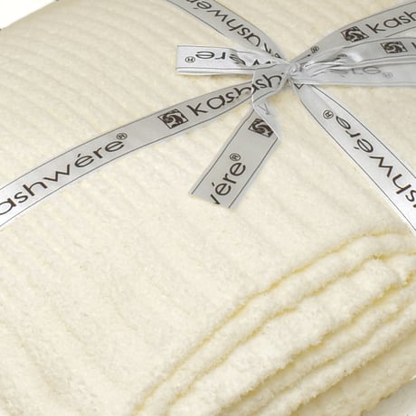カシウエア KASHWERE THCH-TEX02-101-5270 ブランケット スロー タオルケット 毛布 ひざ掛け テクスチャー メンズ レディース クリーム