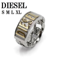 ディーゼル DIESEL DX1420931 S M L XL リング 指輪 ロゴ アクセサリー おしゃれ メンズ シルバー ゴールド