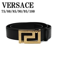 ヴェルサーチ VERSACE 1013861 DVTP1 1B00V BLACK 75 80 85 90 95 100 ベルト グレカ レザー メンズ レディース ブラック