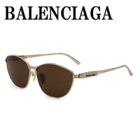 バレンシアガ BALENCIAGA BB0358SK 003 サングラス アジアンフィット UVカット 紫外線カット メンズ レディース ブラウン ゴールド