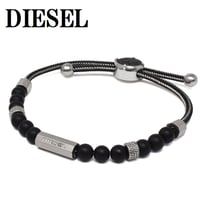 ディーゼル DIESEL AGATE DX1151040 ブレスレット アクセサリー ブレス 腕輪 おしゃれ メンズ レディース ブラック