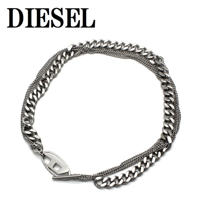 新品　DIESEL ユニセックス ネックレス DX1549/DX1549040 DX1549040 JEWEL ネックレス｜シルバー｜ウィメンズ｜DIESEL