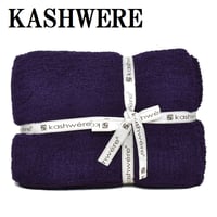 カシウエア KASHWERE THCH-SLD01-501-5270 ブランケット スロー タオルケット 毛布 ひざ掛け ソリッド メンズ レディース アメジスト