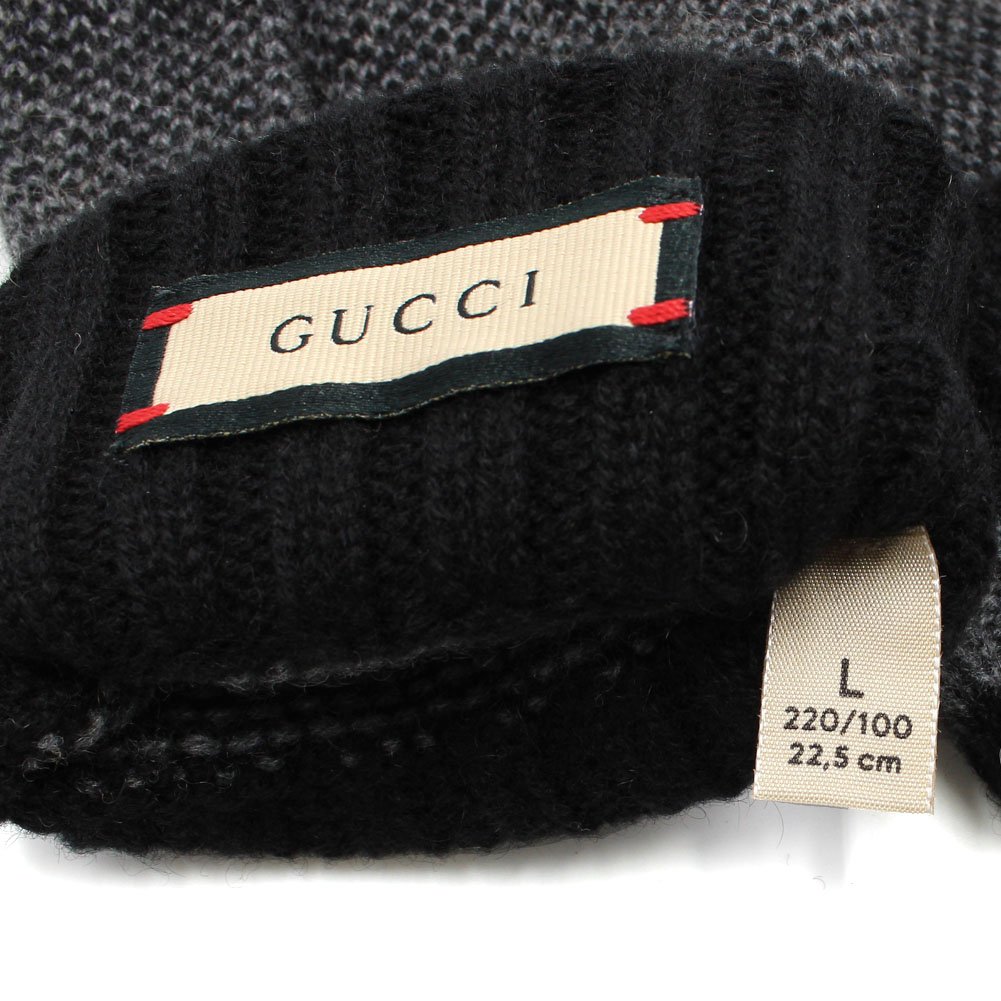 GUCCI 指なしグローブ グレー/パープル グッチ GUCCI 726586 4GABX 1360 M L 手袋 フィンガーレス グローブ
