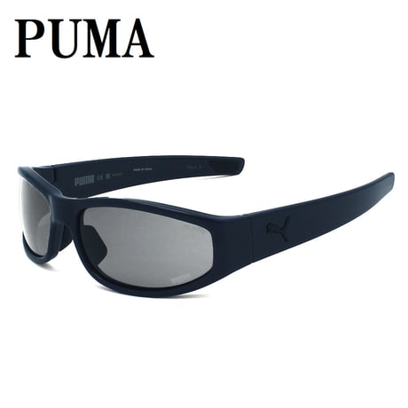 プーマ PUMA PU0483S 005 サングラス グローバルフィット メガネ 眼鏡 UVカット 紫外線カット メンズ レディース 偏光 グレー ブルー