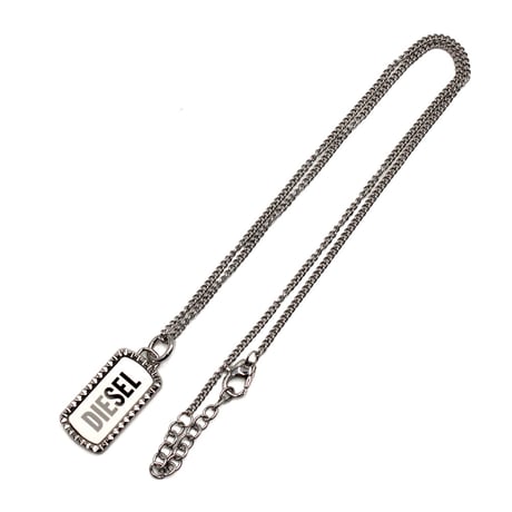 ディーゼル DIESEL DX1455040 ネックレス ペンダント プレート アクセサリー おしゃれ メンズ シルバー