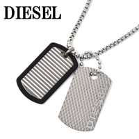 ディーゼル DIESEL DX1314040 ネックレス ドッグタグ プレート ペンダント アクセサリー おしゃれ メンズ シルバー