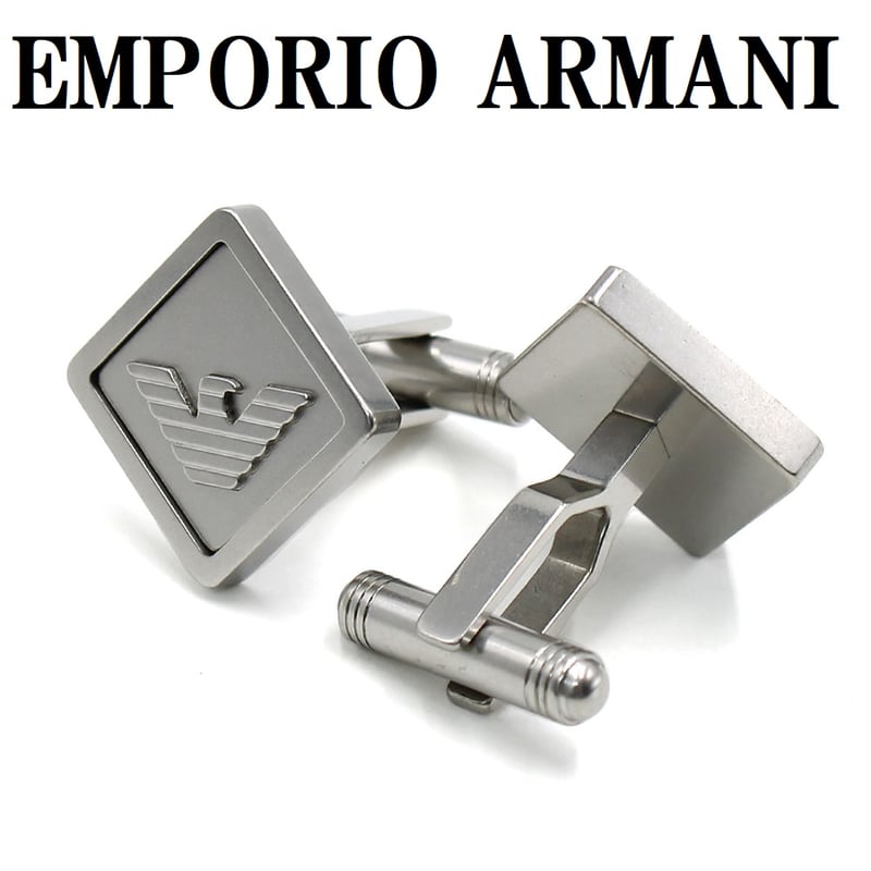 EMPORIO ARMANI CUFFLINKS EG S3072040 SILVER エンポ