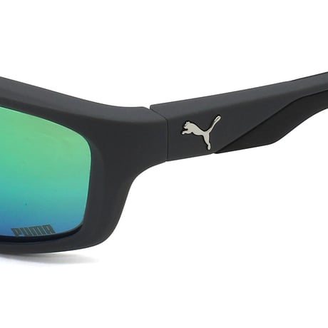 プーマ PUMA PU0480S 003 サングラス グローバルフィット メガネ 眼鏡 UVカット 紫外線カット メンズ レディース ミラー グリーン グレー