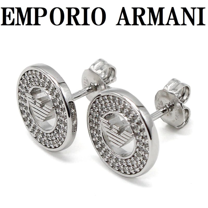 エンポリオアルマーニ　両耳ピアス EMPORIO ARMANI 両耳ピアス 最終価格 ピアス メンズ ブランド 両耳」の