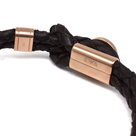 エンポリオ アルマーニ EMPORIO ARMANI EGS2177221 ブレスレット アクセサリー 腕輪 おしゃれ メンズ レディース ダークブラウン
