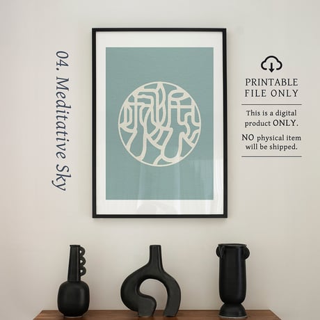 Wabi-Sabi [侘び寂び] | SHIRUSHI ART | Japanese Minimalist Digital Prints | Zen Wall Art