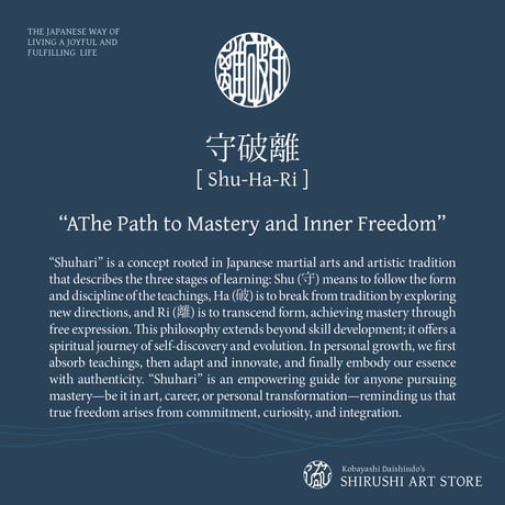 Shu-Ha-Ri [ 守破離] | SHIRUSHI ART | Japanese Minimalist Digital Prints | Mindful Wall Art