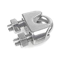 JC042 4mm 5mm ステンレス 4mm ワイヤークリップ ４ｍｍ ワイヤーロープ ステンレスワイヤークリップ 固定