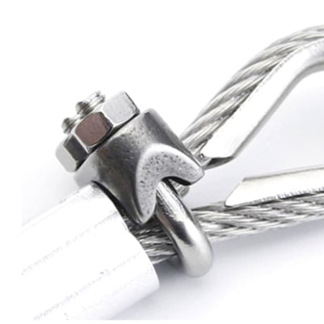 JC044 メッキ 10mm ワイヤークリップ 1cm ワイヤーロープ 箱罠用 １０ｍｍ メッキワイヤークリップ 固定