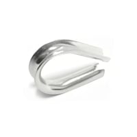 JC055 3mm ワイヤーコース ロープキャッチャー アイ加工 摩耗防止 ステンレス鋼 3ミリ ワイヤー通し