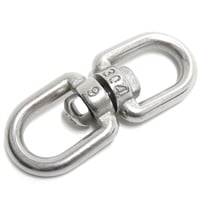 JC061 6mm ステンレス スイベル より戻し くくりわな 304 部品 よりもどし ６ミリ サルカン すいべる フック