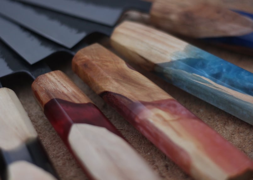 本格三徳包丁(柄ウッドレジン) 本格三徳包丁(柄ウッドレジン) | Wood Dessert