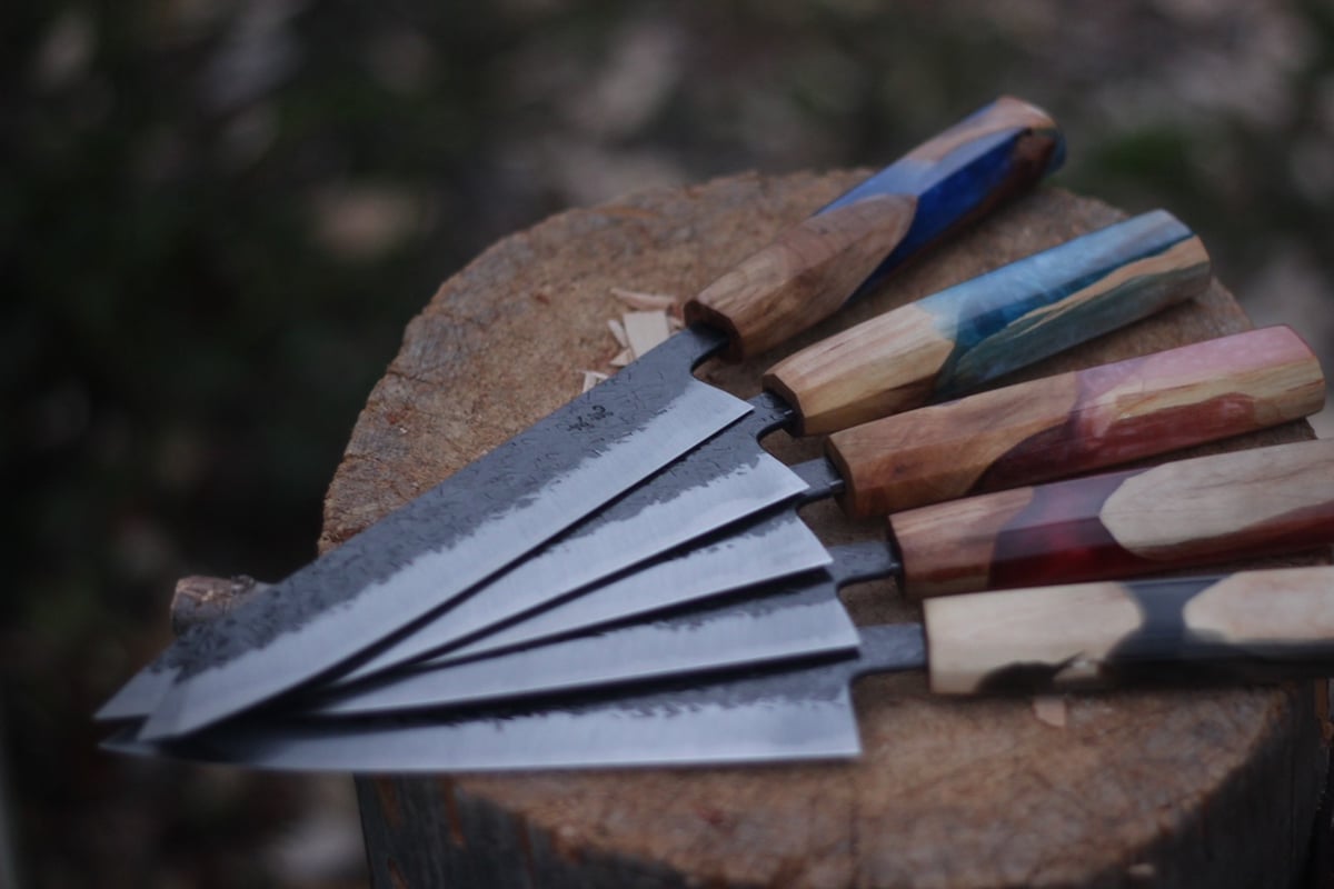 本格三徳包丁(柄ウッドレジン) 本格三徳包丁(柄ウッドレジン) | Wood Dessert