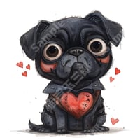 ゴシック調のパグ犬（Gothic onion）002
