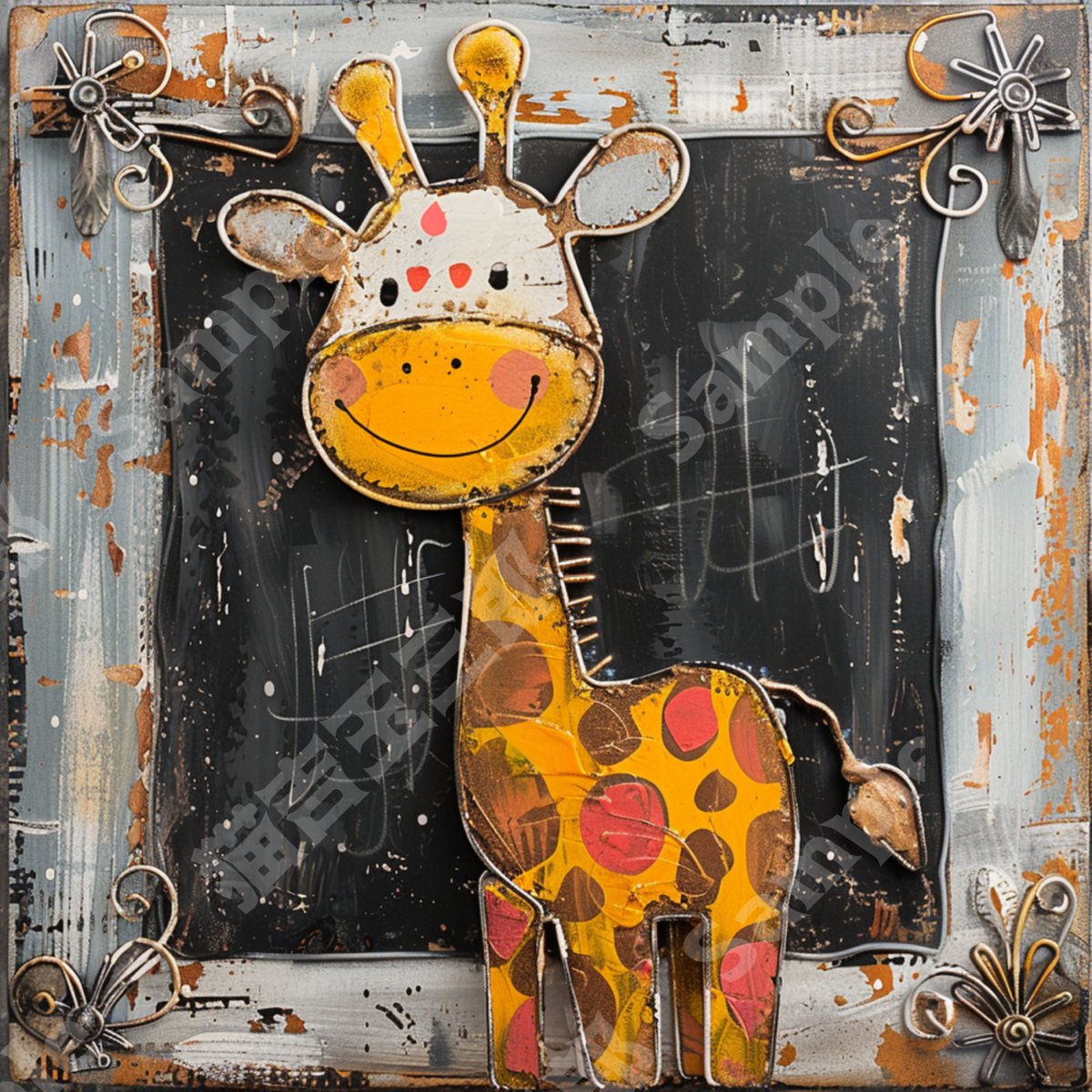 きりんページ きりん（giraffe）001 | 猫吉玉三郎